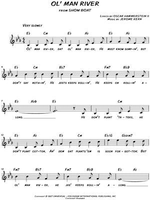 Ol Man River Sheet Music 16 Arrangements Available Instantly Musicnotes