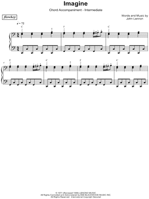 Flowkey Sheet Music Downloads From John Lennon Imagine At Musicnotes Com