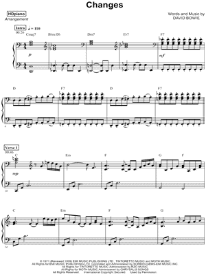 Changes Sheet Music by HDpiano - Piano Solo