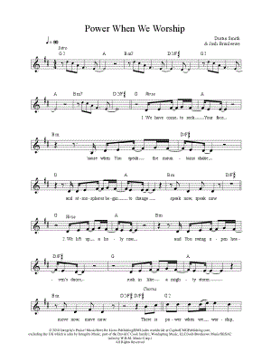 Power When We Worship