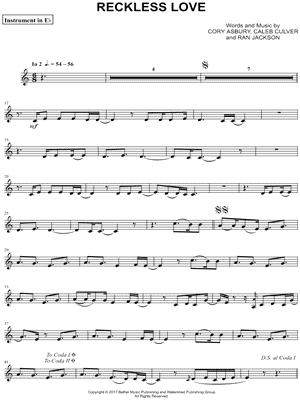 Reckless Love Drum Chart