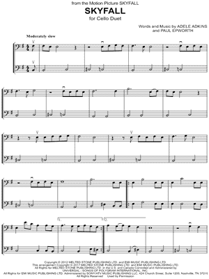 Skyfall Sheet Music To Download And Print