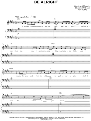 Be Alright Sheet Music 13 Arrangements Available Instantly