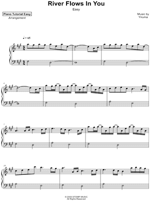 River Flows In You Piano Sheet Music Original Best Music Sheet