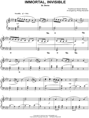 Phillip Keveren - Immortal, Invisible, God Only Wise - Sheet Music (Digital Download)