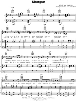 Shotgun - George Ezra - Easy Piano Sheet music for Piano (Solo