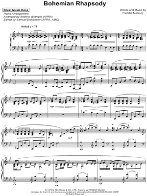 Bohemian rhapsody chords Bohemian rhapsody chords