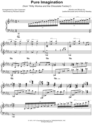 Richard Glazier - Pure Imagination - (from Willy Wonka and the Chocolate Factory) - Sheet Music (Digital Download)