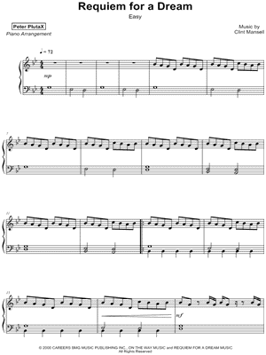 Peter "Requiem for a Dream [easy]" Sheet Music (Easy Piano) (Piano in G Minor Download & Print - SKU: MN0189097
