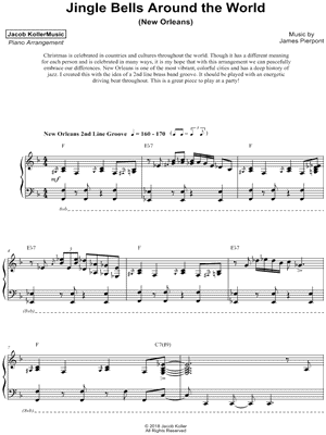 JINGLE BELLS letra Sheet music for Vocals (Solo)