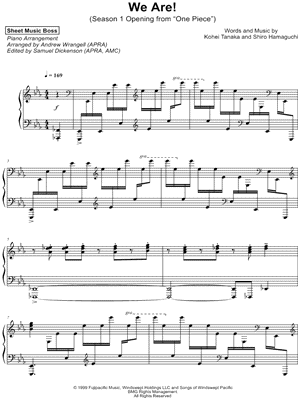 Sheet Music Boss We Are Sheet Music Piano Solo In Eb Major Download Print Sku Mn