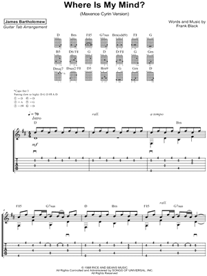 Вер из май майнд аккорды. Where is my Mind Ноты для фортепиано. Ноты where is my Mind пианино. Pixies where is my Mind Ноты. Pixies where is my Mind Ноты для пианино.