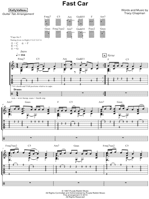 Fast Car Sheet Music 11 Arrangements Available Instantly Musicnotes