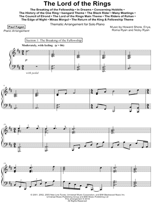 wees gegroet Grand zuiden Paul Fagan "The Lord of the Rings" Sheet Music (Piano Solo) in B Minor - Download & Print - SKU: MN0192869 wees gegroet Grand zuiden Paul Fagan "The Lord of the Rings" Sheet Music (Piano Solo) in B Minor - Download & Print - SKU: MN0192869