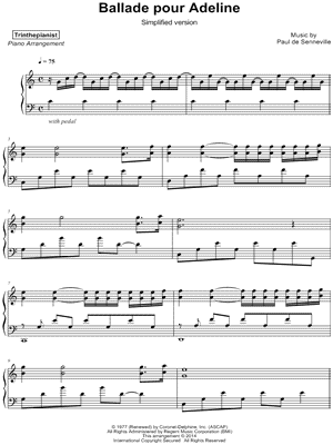 Ballade Pour Adeline Sheet Music 13 Arrangements Available Instantly Musicnotes