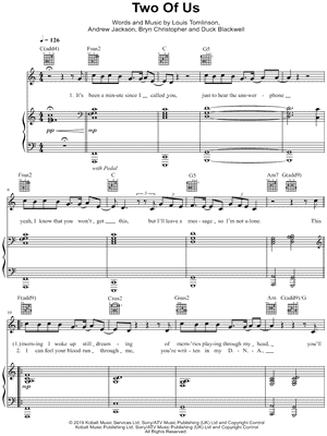 Louis Tomlinson ft. Bebe Rexha & Digital Farm Animals - Back to You  (Instrumental) Sheet music for Piano (Piano Duo)