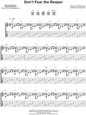 Don T Fear The Reaper Sheet Music 7 Arrangements Available Instantly Musicnotes