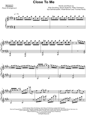 Paratus Close To Me Sheet Music Piano Solo In E Major