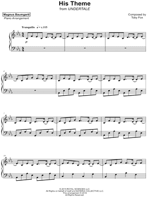 "His Theme" Sheet Music - 5 Arrangements Available Instantly - Musicnotes