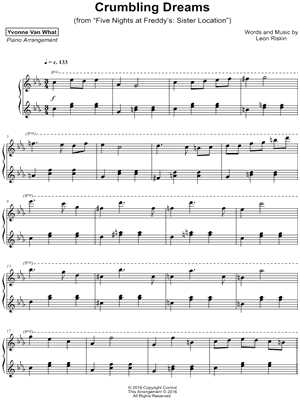 Five Nights At Freddy S Sister Location Sheet Music Downloads At Musicnotes Com - sister location songs roblox