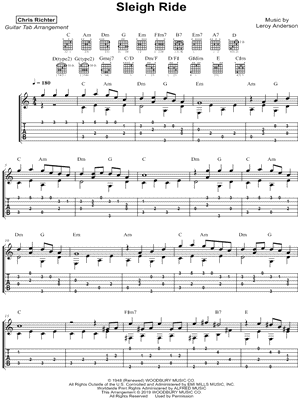 Chris Richter - Sleigh Ride - Sheet Music (Digital Download)