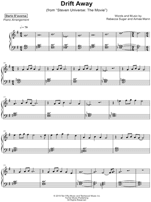 Dario D Aversa Drift Away Sheet Music Piano Solo In G Major