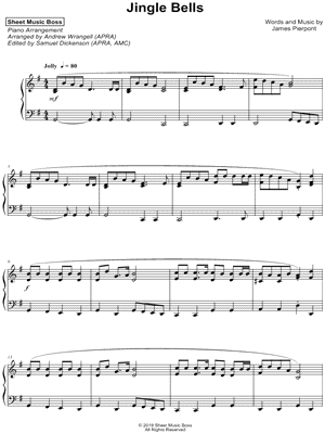 JINGLE BELLS letra Sheet music for Vocals (Solo)