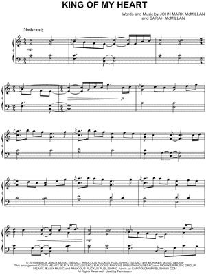 King of My Heart Sheet Music by John Mark McMillan & Sarah McMillan - Piano Solo