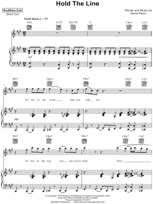 Hold The Line Sheet Music 9 Arrangements Available Instantly Musicnotes