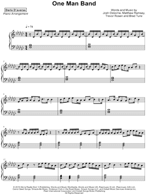 Dario D Aversa One Man Band Sheet Music Piano Solo In Gb Major Download Print Sku Mn0204917