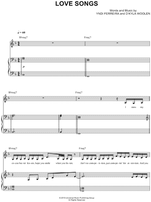 Kaash Paige - Love Songs - Sheet Music (Digital Download)