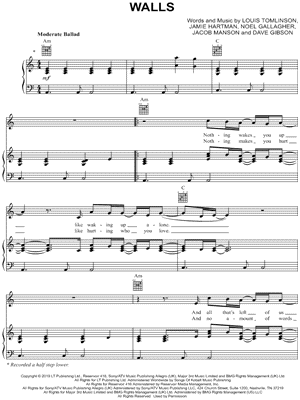 Louis-Tomlinson Sheet Music to download and print