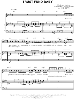 Trust Fund Baby Sheet Music 1 Arrangement Available Instantly Musicnotes