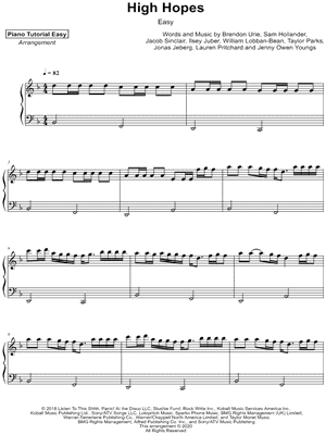 Simon Says - High Hopes Sheet music for Soprano, Alto, Tenor, Bass voice &  more instruments (Mixed Ensemble)