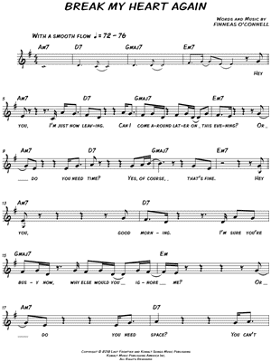 "Break My Heart Again" Sheet Music - 7 Arrangements Available Instantly