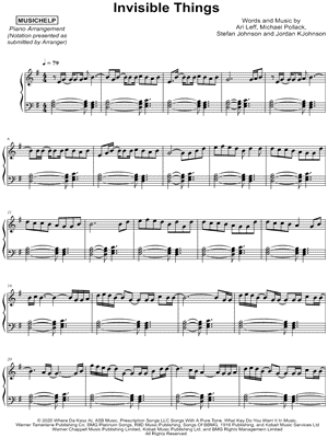 MUSICHELP - Invisible Things - Sheet Music (Digital Download)