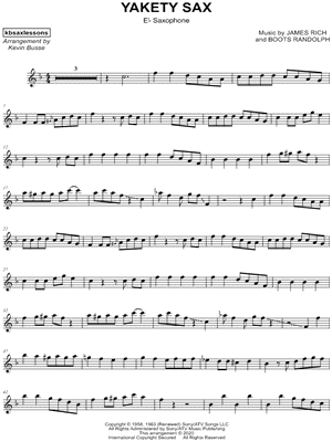 Kevin Busse - Yakety Sax - Eb Saxophone - Sheet Music (Digital Download)