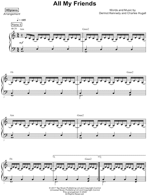 All my friends deals piano
