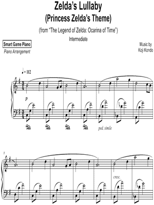 Zelda's Lullaby - Piano Sheet music for Piano (Solo)