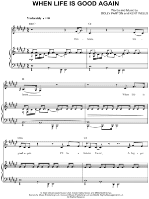 Dolly Parton - When Life Is Good Again - Sheet Music (Digital Download)