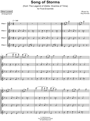 Song of Storms - The Legend of Zelda: Ocarina of Time Sheet music for Piano  (Solo) Easy