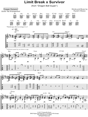 Limit Break x Survivor (English Lyrics) Sheet music for Piano, Soprano,  Alto, Tenor & more instruments (Mixed Quintet)