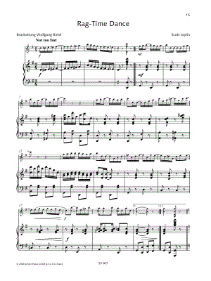 Scott Joplin - The Ragtime Dance - Violin & Piano - Sheet Music (Digital Download)