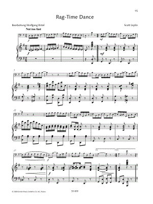 Scott Joplin - The Ragtime Dance - Cello & Piano - Sheet Music (Digital Download)
