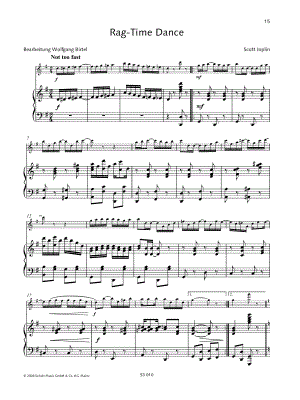 Scott Joplin - The Ragtime Dance - Flute & Piano - Sheet Music (Digital Download)
