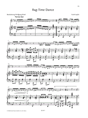Scott Joplin - The Ragtime Dance - Clarinet & Piano - Sheet Music (Digital Download)