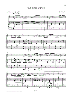 Scott Joplin - The Ragtime Dance - Eb Saxophone & Piano - Sheet Music (Digital Download)