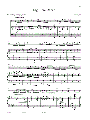 Scott Joplin - The Ragtime Dance - Bassoon & Piano - Sheet Music (Digital Download)