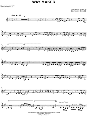 PIANO SOLO SHEET MUSIC] Sinach Way Maker : Musicalibra