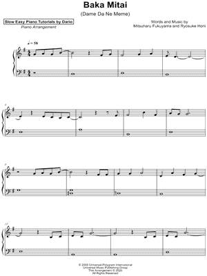 Baka Mitai Sheet Music - 5 Arrangements Available Instantly - Musicnotes